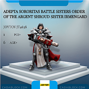 Joytoy JT4638 Adepta Sororitas Battle Sisters Order of the Argent Shroud Sister Irmengard Creator Expert