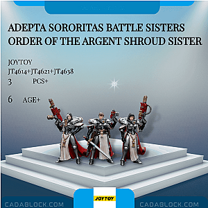 Joytoy JT4614+JT4621+JT4638 Adepta Sororitas Battle Sisters Order of the Argent Shroud Sister Creator Expert