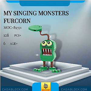 MOC Factory 89371 My Singing Monsters Furcorn Movies and Games