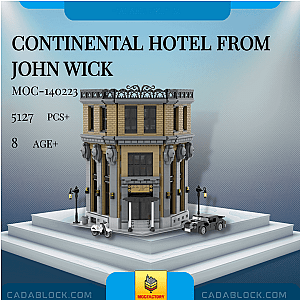 MOC Factory 140223 Continental Hotel from John Wick Modular Building