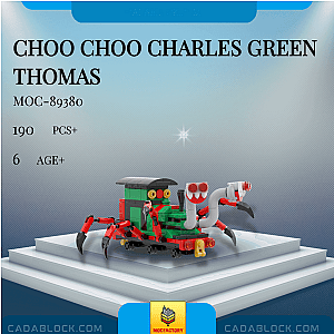 MOC Factory MOC-89380 Choo Choo Charles Green Thomas Movies and Games