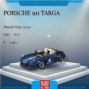 MOULD KING 27040 Porsche 911 Targa Technician