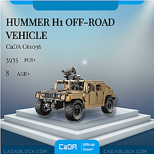 CaDa C61036 Hummer H1 Off-road Vehicle Military
