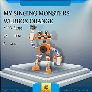 MOC Factory MOC-89393 My Singing Monsters Wubbox Orange Movies and Games