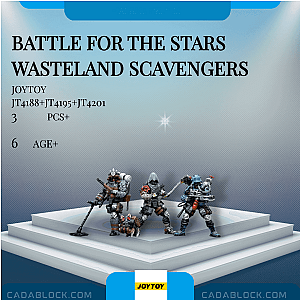 Joytoy JT4188+JT4195+JT4201 Battle for the Stars Wasteland Scavengers Creator Expert