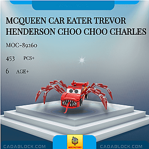MOC Factory 89260 McQueen Car Eater Trevor Henderson Choo Choo Charles Movies and Games