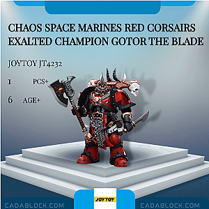 Joytoy JT4232 Chaos Space Marines Red Corsairs Exalted Champion Gotor the Blade Creator Expert