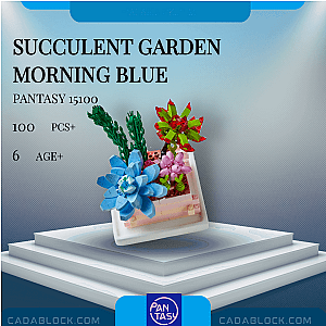 Pantasy 15100 Succulent Garden Morning Blue Creator Expert