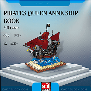 MJ 13020 Pirates QUEEN ANNE Ship Book Creator Expert