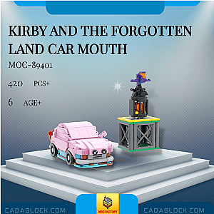 MOC Factory 89401 Kirby and the Forgotten Land Car Mouth Movies and Games