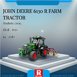 REOBRIX 22015 John Deere 6130 R Farm Tractor Technician