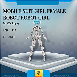 MOC Factory 89404 Mobile Suit Girl Female Robot Robot Girl Creator Expert