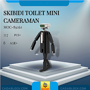 MOC Factory 89262 Skibidi Toilet Mini Cameraman Movies and Games