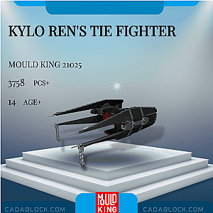 MOULD KING 21025 Kylo Ren's Tie Fighter Star Wars