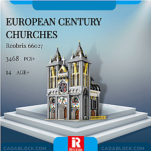 REOBRIX 66027 European Century Churches Modular Building