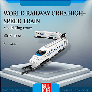 MOULD KING 12002 World Railway CRH2 High-speed Train Technician