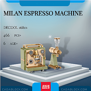 DECOOL / JiSi 16801 Milan Espresso Machine Creator Expert