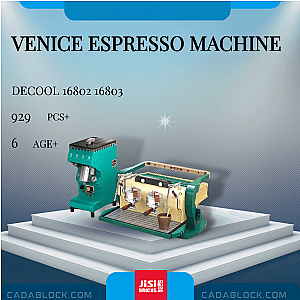 DECOOL / JiSi 16802 16803 Venice Espresso Machine Creator Expert