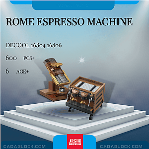 DECOOL / JiSi 16804 16806 Rome Espresso Machine Creator Expert
