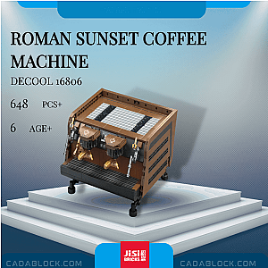 DECOOL / JiSi 16806 Roman Sunset Coffee Machine Creator Expert