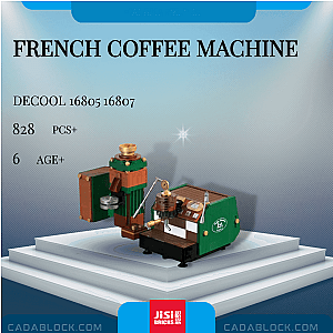 DECOOL / JiSi 16805 16807 French Coffee Machine Creator Expert