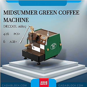 DECOOL / JiSi 16807 Midsummer Green Coffee Machine Creator Expert