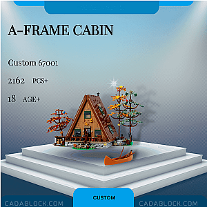 Custom 67001 A-Frame Cabin Creator Expert