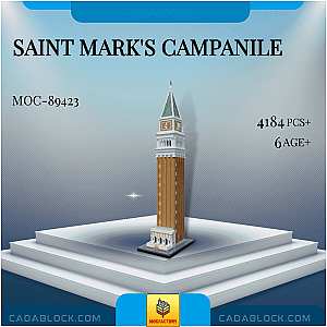 MOC Factory 89423 Saint Mark's Campanile Modular Building