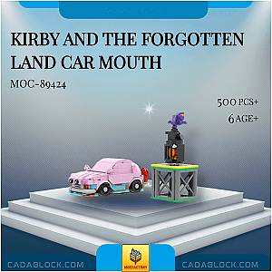 MOC Factory 89424 Kirby and the Forgotten Land Car Mouth Movies and Games