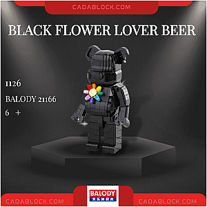 BALODY 21166 Black Flower Lover Beer Creator Expert