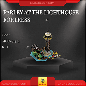 MOC Factory 41424 Parley at the Lighthouse Fortress Creator Expert