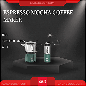 DECOOL / JiSi 16810 Espresso Mocha Coffee Maker Creator Expert