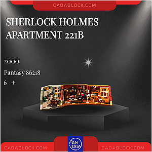 Pantasy 86218 Sherlock Holmes Apartment 221B Creator Expert