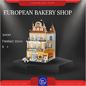 Pantasy 55001 European Bakery Shop Modular Building