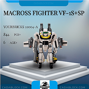 YOURBRICKS 10004-A MACROSS Fighter VF-1S+SP Movies and Games