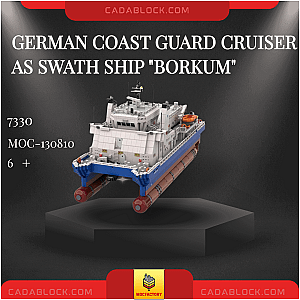 MOC Factory 130810 German Coast Guard Cruiser as SWATH Ship "BORKUM" Technician