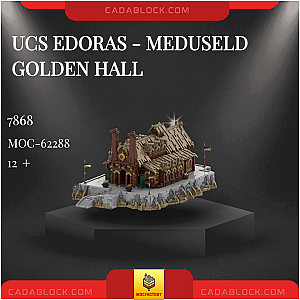 MOC Factory 62288 UCS Edoras - Meduseld Golden Hall Modular Building