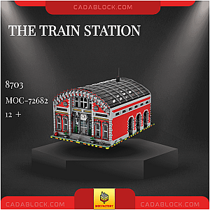 MOC Factory 72682 The Train Station Modular Building