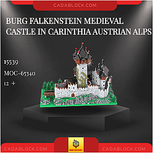 MOC Factory 65340 Burg Falkenstein Medieval Castle in Carinthia Austrian Alps Modular Building