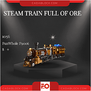 FunWhole F9006 Steam Train Full Of Ore Technician