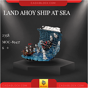 MOC Factory 89437 Land Ahoy Ship at Sea Creator Expert