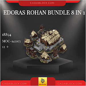 MOC Factory 141103 Edoras Rohan Bundle 8 in 1 Movies and Games