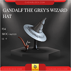 MOC Factory 141121 Gandalf the Grey's Wizard Hat Movies and Games