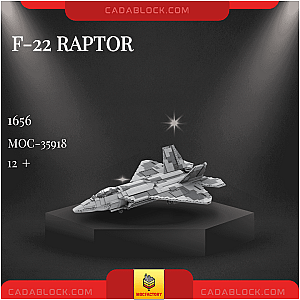 MOC Factory 35918 F-22 RAPTOR Military