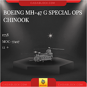 MOC Factory 37497 Boeing MH-47 G Special Ops Chinook Military