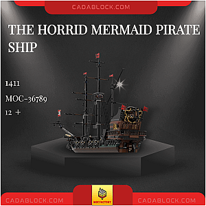 MOC Factory 36789 The Horrid Mermaid Pirate Ship Technician