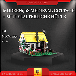 MOC Factory 127175 Modern90s Medieval Cottage - Mittelalterliche Hütte Modular Building