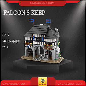 MOC Factory 139581 Falcon's Keep Modular Building