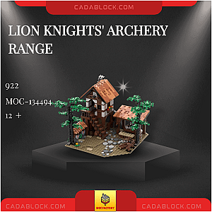 MOC Factory 134494 Lion Knights' Archery Range Modular Building