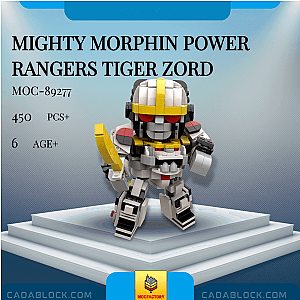 MOC Factory 89277 Mighty Morphin Power Rangers Tiger Zord Creator Expert